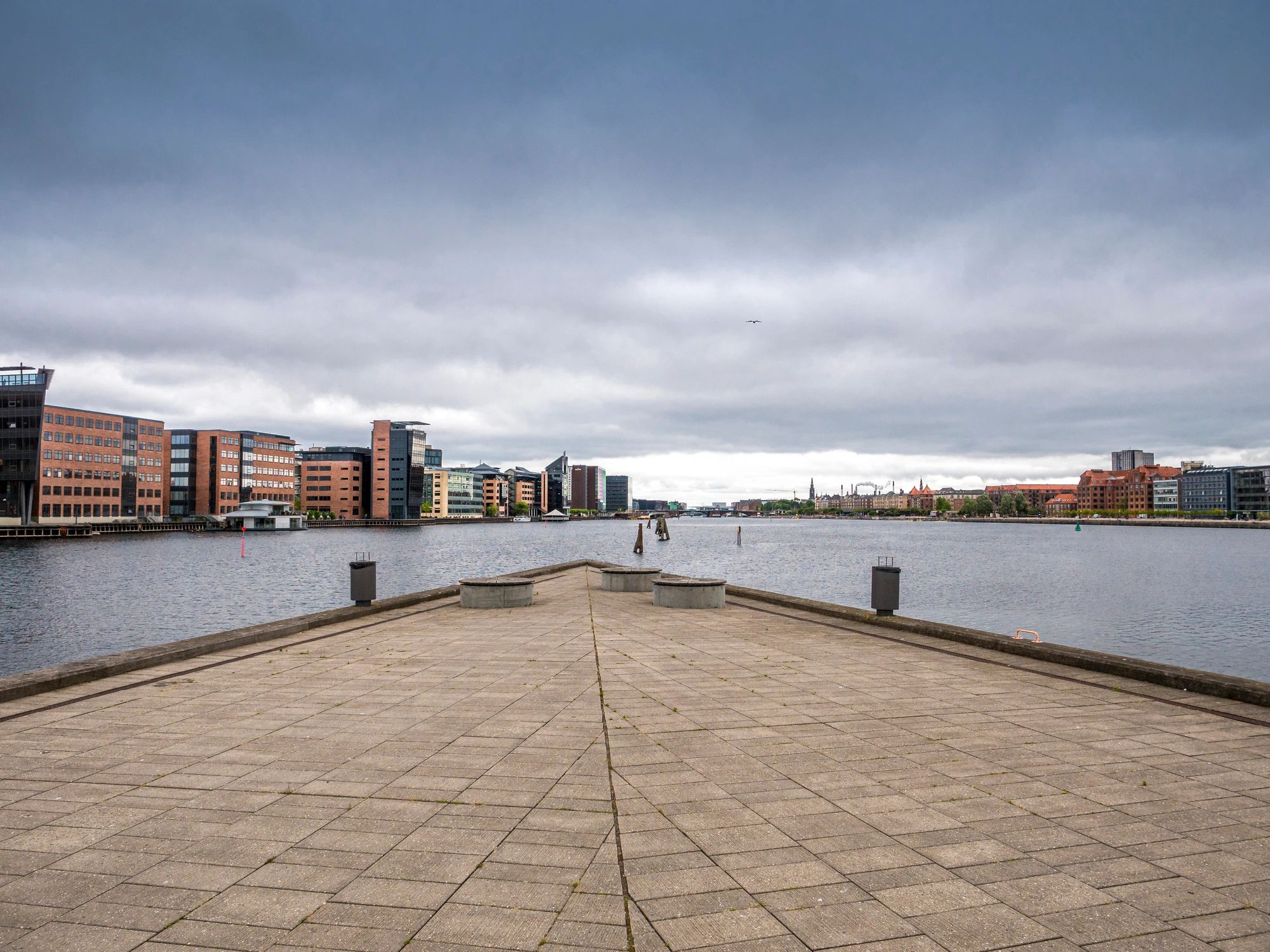 Copenhagen skyline along the harbour