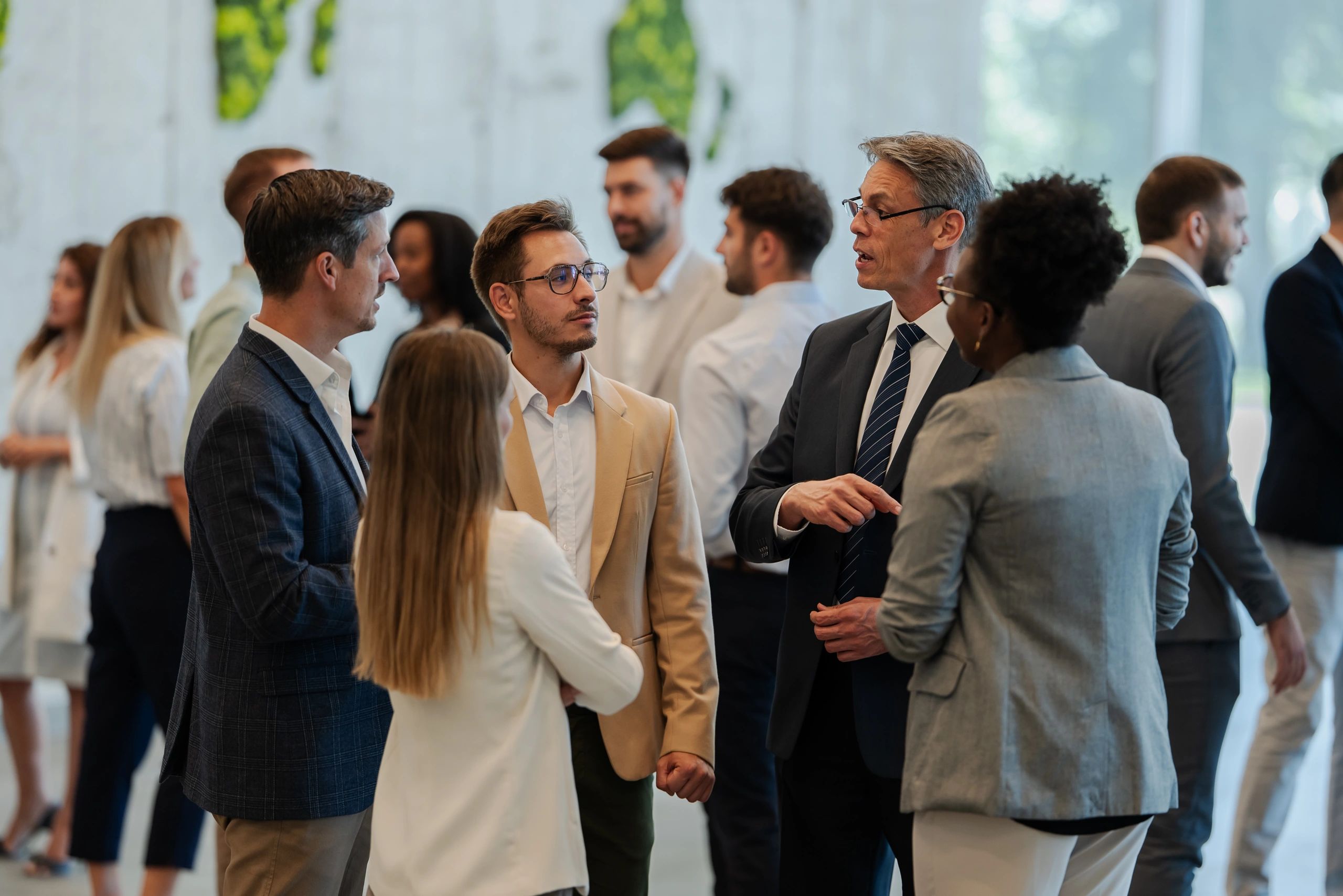 Danish and Australian business audience at a chamber event